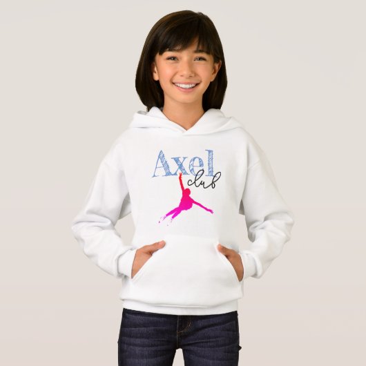 Kids hoodie "Axel club" Figur Skaten (Vorne ganz)