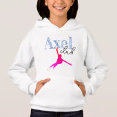 Kids hoodie "Axel club" Figur Skaten (Vorderseite)