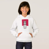 Kids Hoodie - Hundesammlung - rosa Farbblock (Vorne ganz)