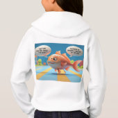 Kids Hoodie mit der Funny Fish Riddle (Rückseite)