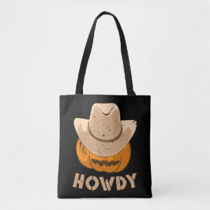 Kids Howdy Cowboy Kürbis Jungen Mädchen Männer Hal Tasche