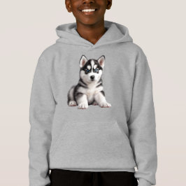Kid's Husky Puppy Hoodie