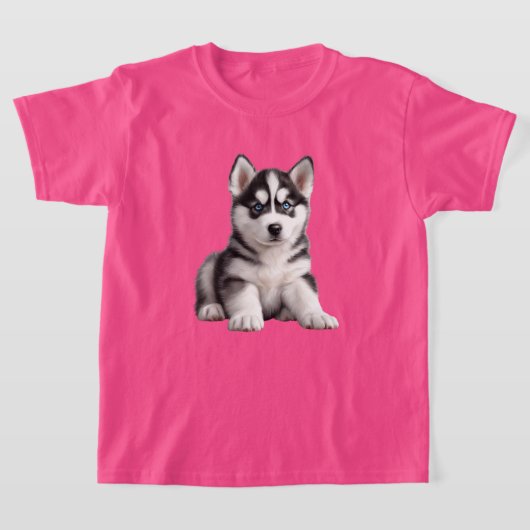 Kid's Husky Puppy T - Shirt (Ablage )