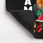 Kids I Am Black History Junger Schwarzer König Afr Mousepad (Ecke)