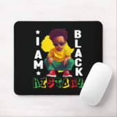 Kids I Am Black History Junger Schwarzer König Afr Mousepad (Mit Mouse)