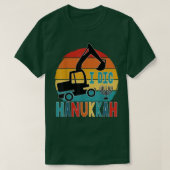 Kids I Dig Hanukkah Ecavator Construction Toddler T-Shirt (Design vorne)