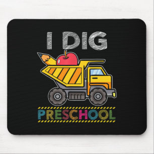 Kids I Dig Vorschule LKW Schule Lehrer Schüler Mousepad