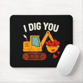 Kids I Dig You Happy Valentines Day Love Heart Tod Mousepad (Mit Mouse)