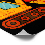 Kids I Dig You Happy Valentines Day Love Heart Tod Poster (Ecke)