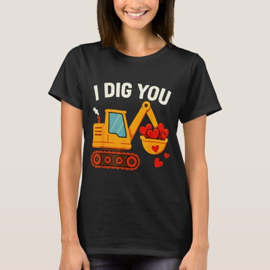 Kids I Dig You Happy Valentines Day Love Heart Tod T-Shirt (Vorderseite)