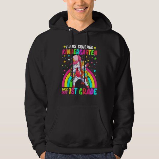 Kids I Just Crushed Kindergarten Look Out First Gr Hoodie (Vorderseite)