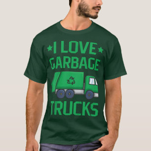 Kids I Liebe Müll LKW Zitat für einen Garbage Tru T-Shirt