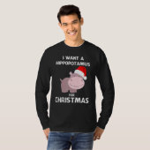 Kids I Want A Hippopotamus For Christmas Hippo Xma T-Shirt (Vorne ganz)