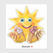 Kids Ice Creme Cone Aufkleber (Blatt)