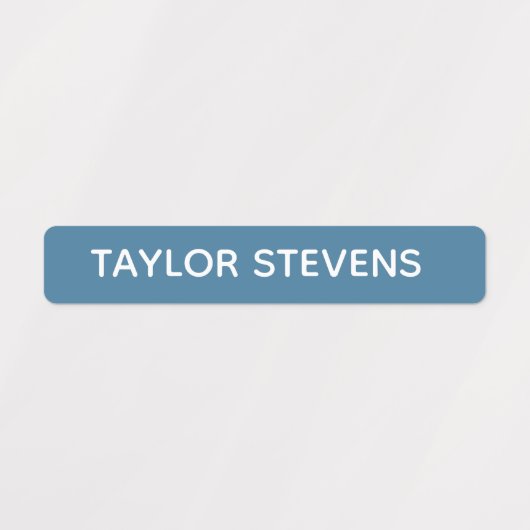 Kids-Id: Blaue blaugrüne, wasserdichte Kinder Etiketten (Design 2)