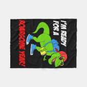 Kids Im Ready For A Roarsome Year Back To School D Fleecedecke (Vorderseite (Horizontal))