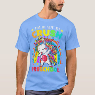 Kids I'm Ready To Crush Preschool Dabbing Unicorn  T-Shirt