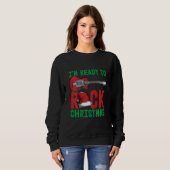 Kids Im Ready To Rock Christmas Pajama Cool Guitar Sweatshirt (Vorne ganz)