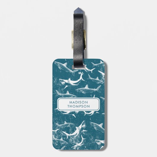 Kids-Individuelle Name Gepäckanhänger (Rückseite vertikal)