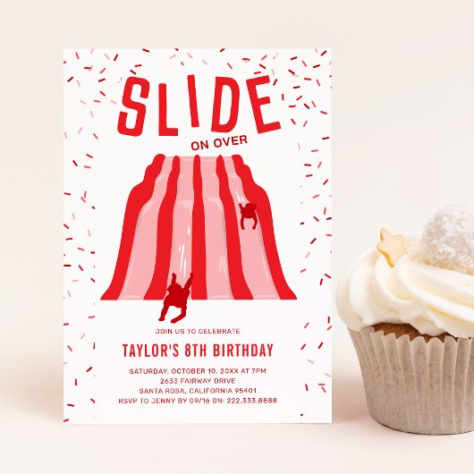 Kids Indoor Playground Red Birthday Party Einladung