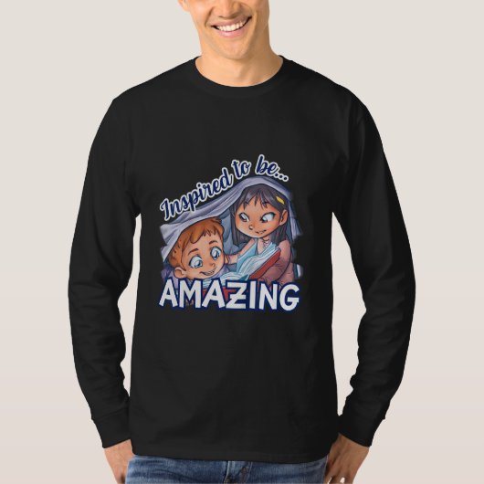Kids Inspired to be Amazing Embrace Your Potential T-Shirt (Vorderseite)