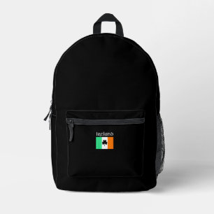 Kids Ireland Shirt Irish Flag Shirt St Patricks Da Bedruckter Rucksack