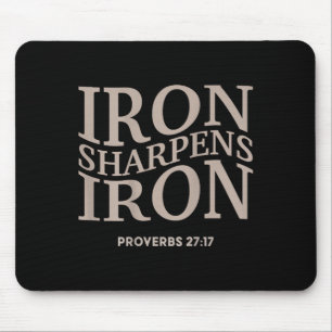 Kids Iron Sharpens Iron Jugend Christlich Jesus Wo Mousepad