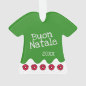 Kids Italienisches Weihnachten Ornament (Rückseite)