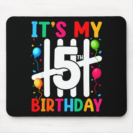 Kids It's My 5th Birthday 5 Five Birthday Boys Gir Mousepad (Vorne)
