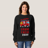 Kids Je Vais Être Grand Brother 2022 Fireman Pregn Sweatshirt (Vorne ganz)