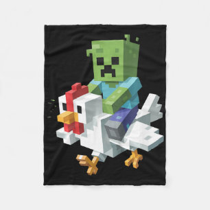 Kids Jock Hühner-Shirt Pixel Art Gamer Zombie Jung Fleecedecke
