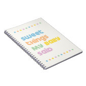 Kid's Journal Sweet Things Child Keepake Notebook Notizblock (Rechte Seite)