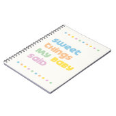 Kid's Journal Sweet Things Child Keepake Notebook Notizblock (Linke Seite)