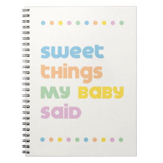 Kid's Journal Sweet Things Child Keepake Notebook Notizblock
