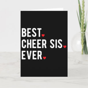 Kids jubeln Schwester Cheerleading Beste jemals Va Karte
