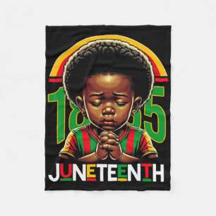 Kids Juneteenth Prinz 1865 Schwarzer Geschichtsmon Fleecedecke