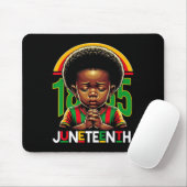 Kids Juneteenth Prinz 1865 Schwarzer Geschichtsmon Mousepad (Mit Mouse)