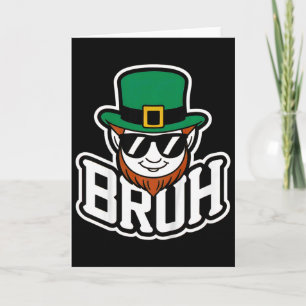 Kids Jungen Bruh St Patricks Day _1 Karte