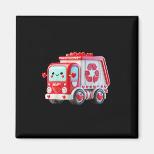 Kids Jungen Kawaii Valentinstag Rot Recycling Müll Magnet