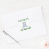 Kids Jungle Animals Party Square Sticker - Rhino (Umschlag)