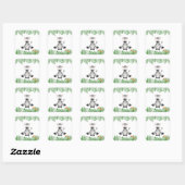 Kids Jungle Animals Party Square Sticker - Zebra (Blatt)
