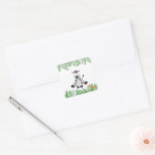 Kids Jungle Animals Party Square Sticker - Zebra (Umschlag)
