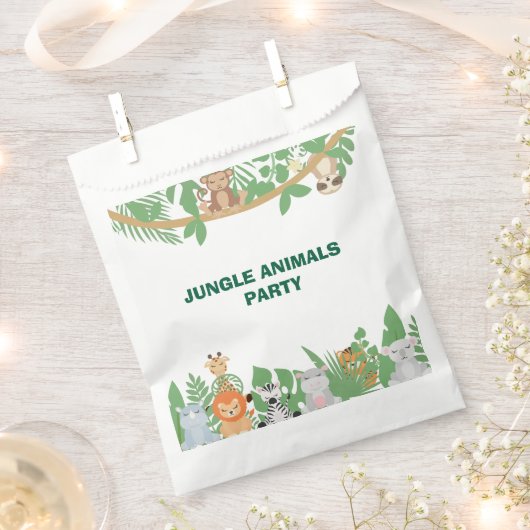 Kids Jungle Animes Gastgeschenk Bag Geschenktütchen (Ausgeschnitten)