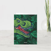 Kids Jurassic Dino Dinosaurier Individuell zum Geb Karte (Rückseite)