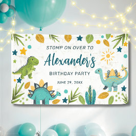 Kids Jurassic Geburtstagsparty Dinosaur Banner