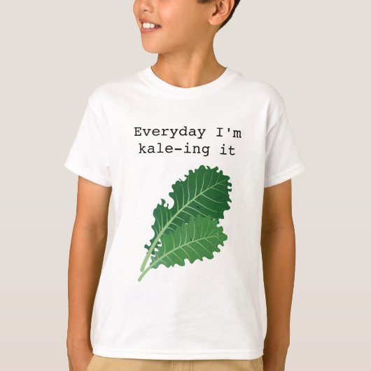 Kid's Kale Shirt (Vorderseite)