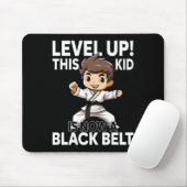 Kids Karate Uniform Black Belt Award Mousepad (Mit Mouse)