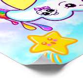 Kids’ Kawaii Personalisiert Door Poster (Ecke)
