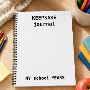 Kids Keepake Journal - Gedächtnis im Schuljahr Notizblock