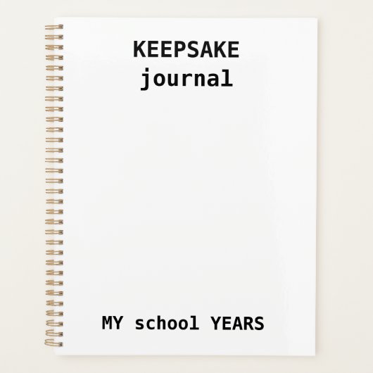 Kids Keepsake Journal - School Year Memory Planer (Vorderseite)